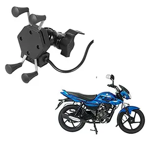 Auto Pearl -Waterproof Motorcycle Bikes Bicycle Handlebar Mount Holder Case(Upto 5.5 inches) for Cell Phone - Bajaj XCD 125cc
