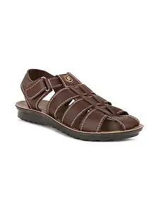 Bata Men's Shoe Style Sandal Syn Buntoe Brown - Stylish and Practical Sandal Design
