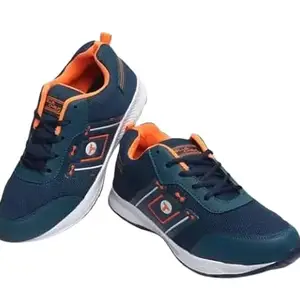 Running Training Fitness Workout Shoe for Male (Blue & Orange, 7)