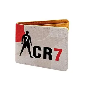 ShopMantra Cristiano Ronaldo CR7 Printed Pu Leather Wallet for Men's/Boy's (Red)