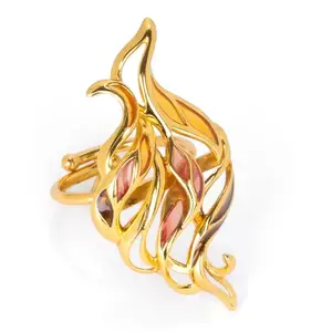 Shaya by CaratLane Forged by Struggles Ring in Gold Plated 925 Silver for Women