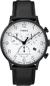 TIMEX Multifunctonal Men's Analog White Dial Coloured Quartz Watch, Round Dial with 40 mm Case Width - TW2R72300UJ