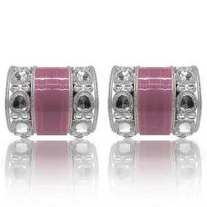 Bridal Punjabi Chuda Bangle Set with Kada for Women's and Girl's (Set of 1) (Lavender, 2.10)