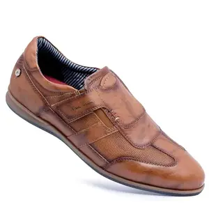 Pierre Cardin PC3043 Leather Cauals Shoes for Men_Tan_43