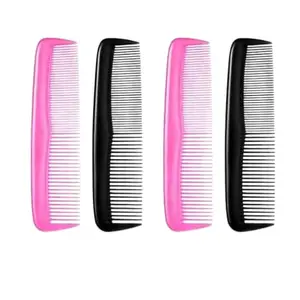 Hair Combs Set Wide-Tooth Styling Combs, Pack of 4 MULTICOLOUR