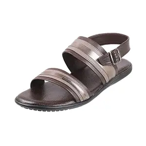 Mochi Mens Leather Brown Sandals (Size (10 UK (44 EU))