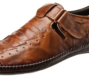 Lee Cooper Men's LC8338C Leather Sandal_LC8338C_Tan_43