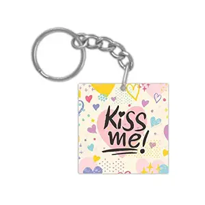 TheYaYaCafe Yaya Cafe Valentine Gifts for Girlfriend Wife, Kiss Me Keychain Keyring