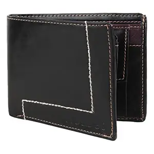 Rosset Black & Purple PU Leather Men's Wallet (Rosset_Wallet_82)