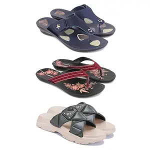 Women's Comfortable Sandal,Casual Lightweight Sandal for Everyday Wear | D_(COMBO-3)-1973-O22-1891-5-EURO-36