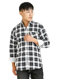 Exclusive Checked Cotton Full Sleeve Plaid Shirt for Men E_445 (in, Alpha, L, Regular, Multi)
