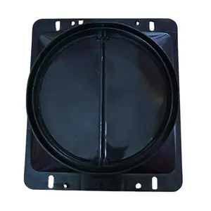 CAMCASA 6 Inch Kitchen Chimney Adapter | Chimney Exhaust Backdraft Damper Flap Valve | Prevents Backflow of Air, Dust & Odour | Automatic Flaps Open with Airflow | Easy Installation (17.6x17 Cms)