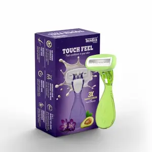Trendler Touch Feel Women's Razor with 3X Smoothness (green)