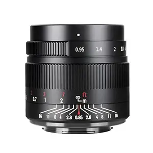 7artisans 35mm f0.95 Large Aperture APS-C Mirrorless Cameras Lens Compact for Fuji X-T1 X-T2 X-T3 X-T20 X-T30 X-E1 X-E2 X-E3 (Black)