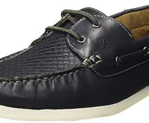 Arrow Men Parker Navy Leather Boat Shoes-10 UK (2521817179)