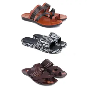 Men's Sandals | Lightweight Wear| Stylish & Easy to Wear For Men's PCV-SAN-(3-COMBO)-3151-3103-3127-9