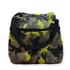 Duffel Bag Water Resistant Shoulder Weekender Overnight Stylish Picnic Tour Bags for Women Luggage Bag for Travelling Ladies Hand Bag (Army Print)