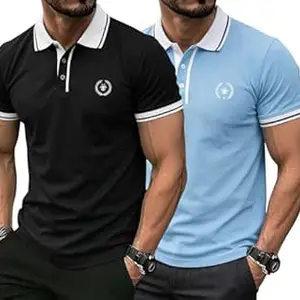 JVX Men Polo T Shirt || Polo T Shirt for Men || Reguler Fit Tshirt for Man || Coller T-Shirt (Available in Plus Size, Also Available in Combo Packs) (MRT-222)
