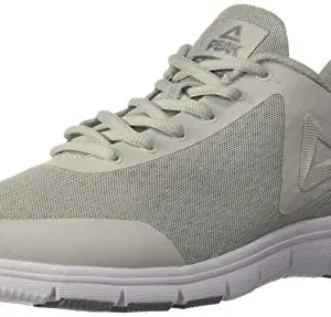 Peak Men's White Grey Running Shoes - 7 UK (41 EU) (8 US) (E82307H)