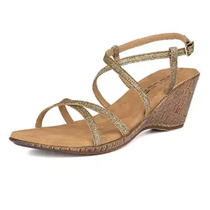 Soles Gold Fashion Sandals - 8 UK (41 EU) (190942AX41)