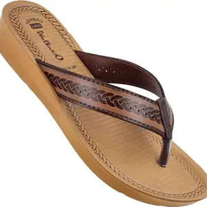 WALKAROO WL7145 Womens Regular Wear Sandals for Indoor & Outdoor - Brown