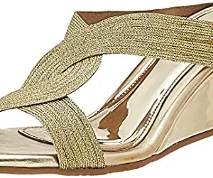 Sole Head Women'S 245 Gold Outdoor Sandals-7 Uk (40 Eu) (245Gold)(Gold_Faux Leather)