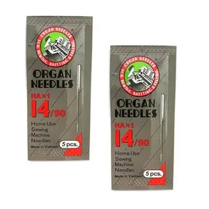 Original Organ Art & Craft Machine Needles, 2 Pack of 5 Needles Each (by GL) (HA-14)
