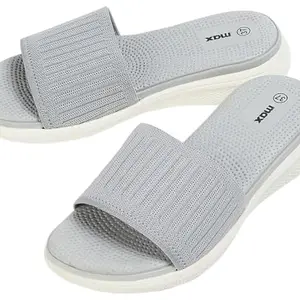 Max Women Knit Sliders, Grey 36
