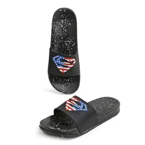Soft Men's Soft Slippers Flip Flops Clogs in exciting Color for Daily Use Diamond-103 (Black, 9)