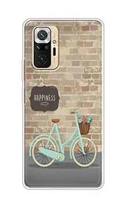 The Little Shop Designer Printed Soft Silicon Back Cover for Redmi Note 10 Pro (Happiness)