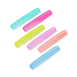 zodiac Hair Combs, 6 Pack, Assorted Pastel Colors, Diamond Pattern