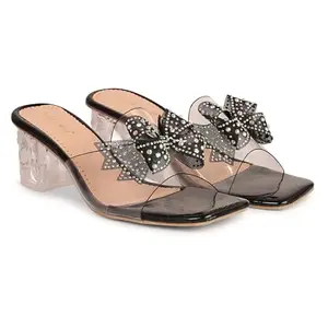 THE ALL WAY Fabulous Attractive Design Perfect for Every Occasion Transparent Heel For Womens And Girls