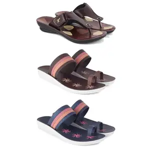 Women's Sandals | Lightweight Wear| Stylish & Easy to Wear For Women'S PCV-SAN-(3-COMBO)-1963-1990-1991-6