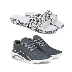 BERSACHE Chappal for Men | Perfect Flip-Flops for Men (Multicolour) (Pack of 2) Combo(MPP)-1874-1495