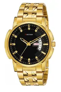 Unique Golden Analog Watch for Men