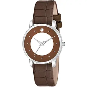 Varni Retail Casual Analog Brown Dial Women's Leather Stylish Watch