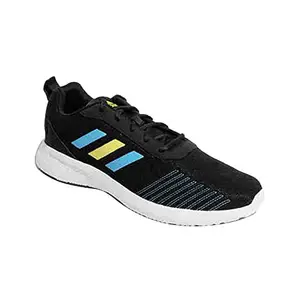 Adidas Men Synthetic Fuseo M, Running Shoes, CBLACK/PULBLU/IMPYEL, UK-11