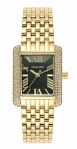 Michael Kors Analog Green Dial Women's Gold Strap Watch MK4742