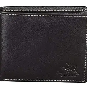 Leather Junction Black Wallet for Men (7021600VC)