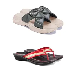 Women's Sandals | Lightweight Wear| Stylish & Easy to Wear For Women'S GP-SAN-(2-COMBO)-1891-1958-5-EURO-36