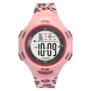 TMX Kids Pink Digital Round Resin Dial Watch- TMESK2713T