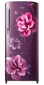Samsung 183 L, 3 Star, Digital Inverter, Direct-Cool Single Door Refrigerator (RR20C1723CR/HL, Red, Camellia Purple, 2023 Model) price in India.