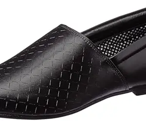 Lee Cooper Men's LC7752E Black Formal Slip On Shoes_41EU