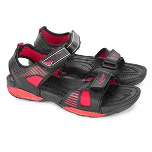 Lancer EARTH-318BLK-RED Men's Black/Red Outdoor Sports Sandals & Floaters