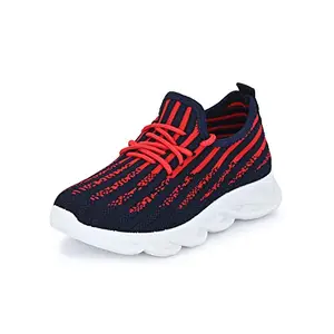 Klepe Kids Navy/Red Running Shoes 33ST-K-7015