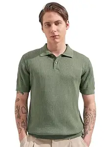 Highlander Men's Polo Tshirt | Flat Knit | Regular Fit | Polo T-Shirt for Man