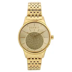 Esprit Analog Champagne Dial Women's Watch-ES1L026M0055
