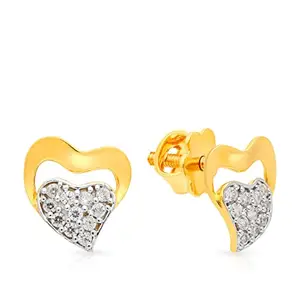 Malabar Gold & Diamonds 18 Kt (750) Purity Yellow Gold Earring Skcztops4262_Y For Women