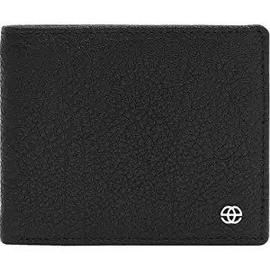 eske Delph - Genuine Leather Mens Bifold Wallet - Holds Cards, Coins and Bills - 6 Card Slots - Everyday Use - Travel Friendly - Handcrafted - Durable - Water Resistant -Fortuna Black
