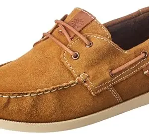 Woodland Men's Camel Leather Casual Shoes-8 UK (42EU) (OGC 4843023)